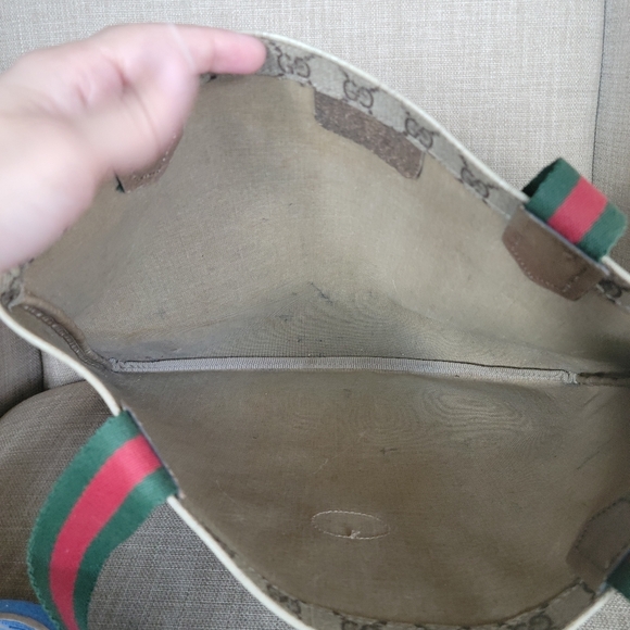 Authentic Gucci vintage GG canvas tote bag 003.261.1102 (D21) - Picture 9 of 13